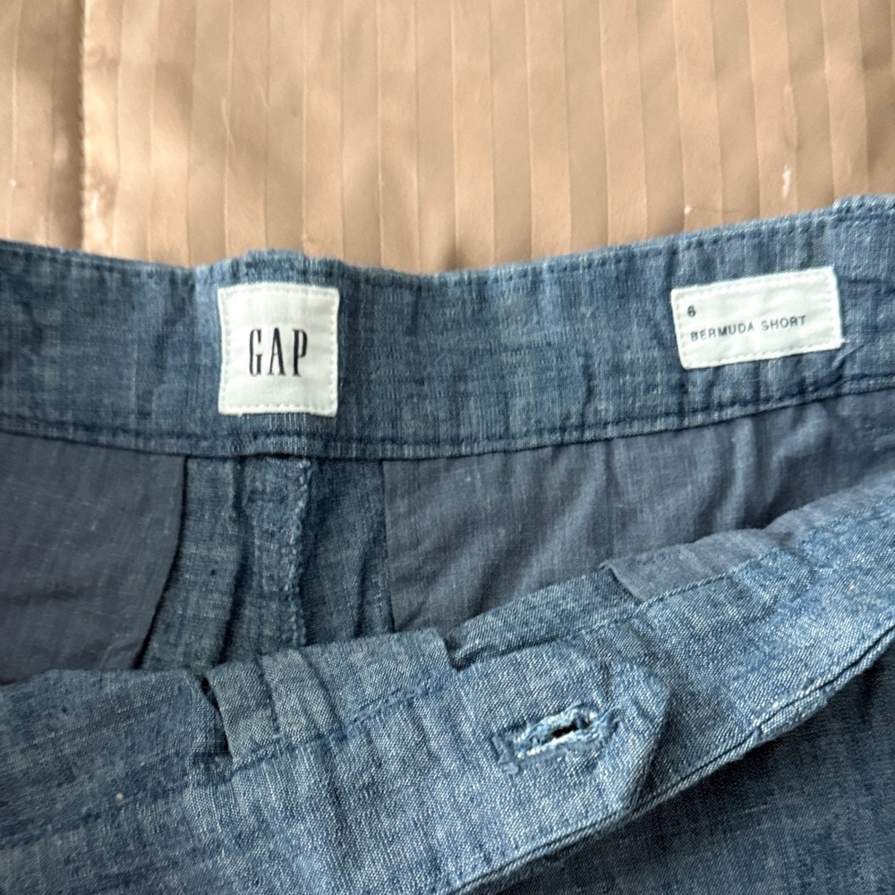 GAP Blue Women's Bermuda Shorts - Picture 2 of 7